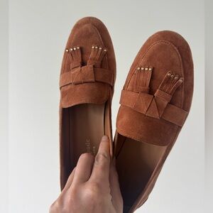 kate spade Tan Suede Loafers